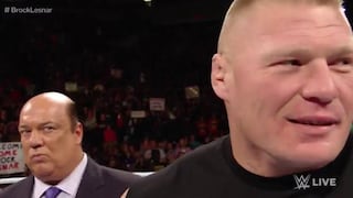 WWE: Brock Lesnar volvió al Raw y esta fue la respuesta a Goldberg