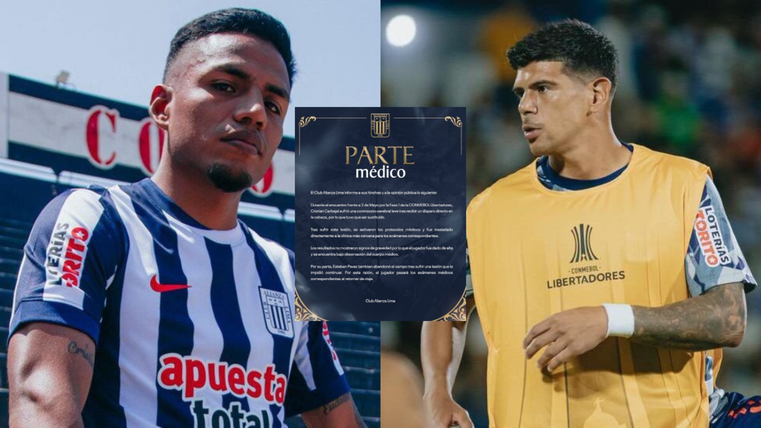 Alianza Lima suma preocupaciones tras el debut copero: Carbajal y Pavez se retiraron lesionados
