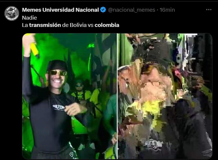 Usuarios en redes sociales manifestaron su molestia por transmisión del Bolivia vs. Colombia. (Foto: X)