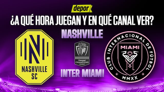 Dónde pasan Inter Miami vs. Nashville SC con Lionel Messi por Concachampions: horarios