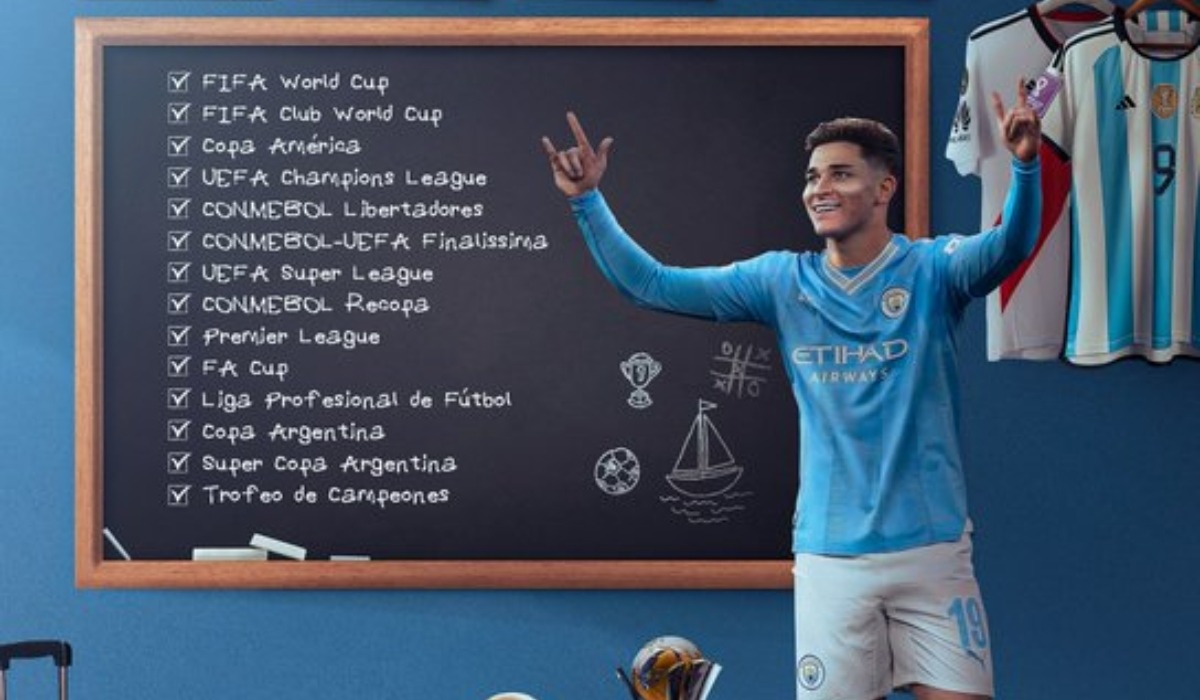 Julián Álvarez obtuvo un titulo más en su carrera a sus 23 años. (Foto: Copa Mundial FIFA).