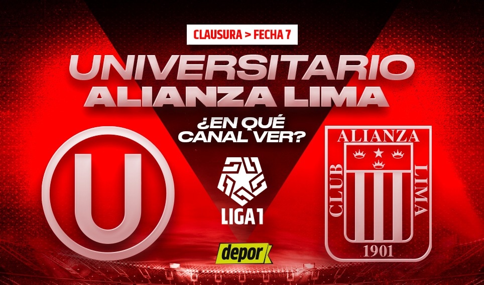 Universitario vs. Alianza Lima por Liga 1. (Diseño: Christian Marlow)