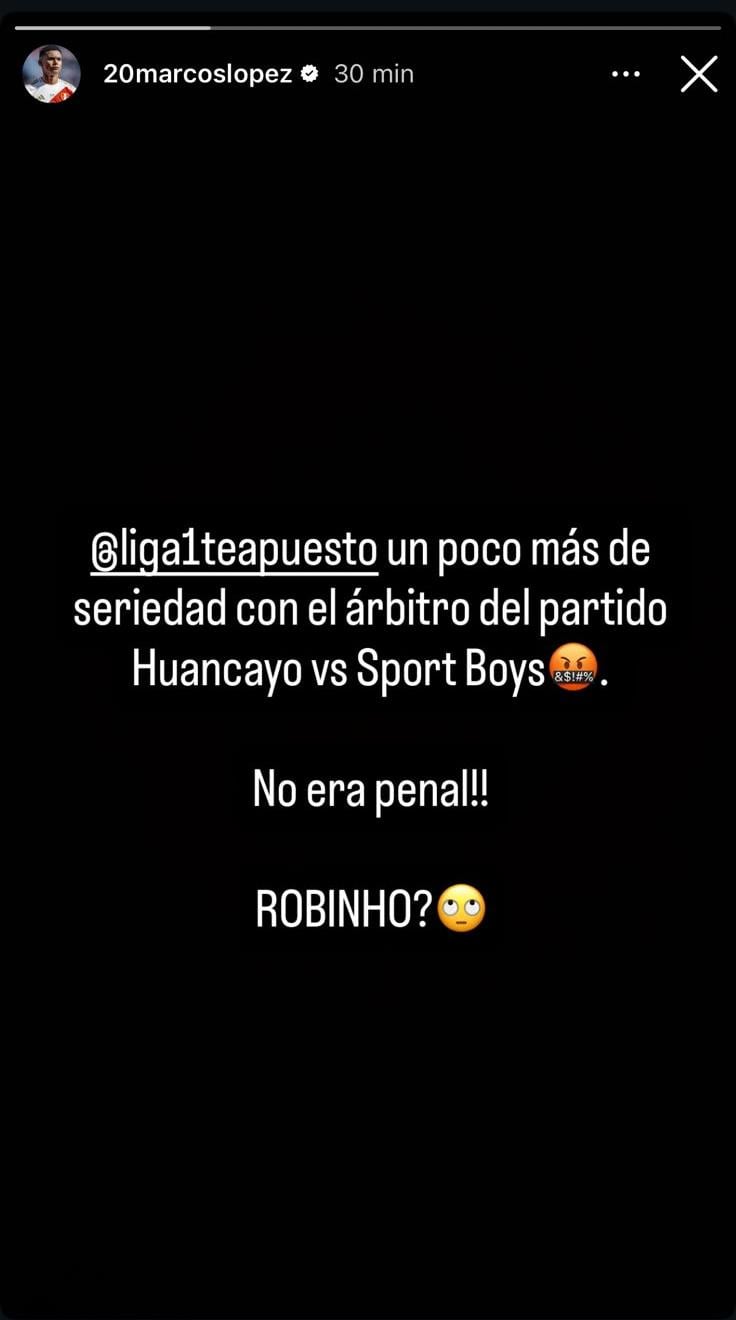 Marcos López arremetió contra el arbitraje tras el Huancayo vs. Sport Boys: “¡No era penal!”