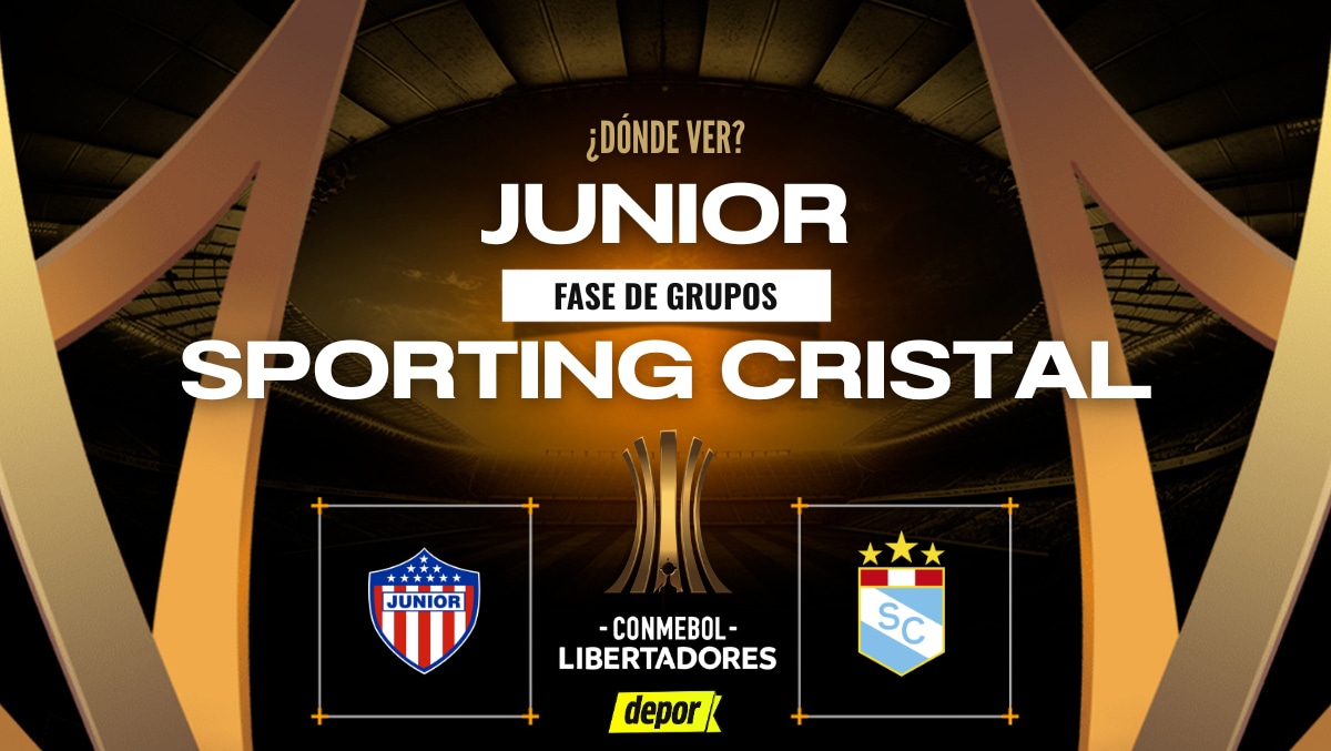 Sporting Cristal vs. Junior se enfrentan por la jornada 5 de la fase de grupos de la Copa Libertadores 2026. (Diseño: Depor)