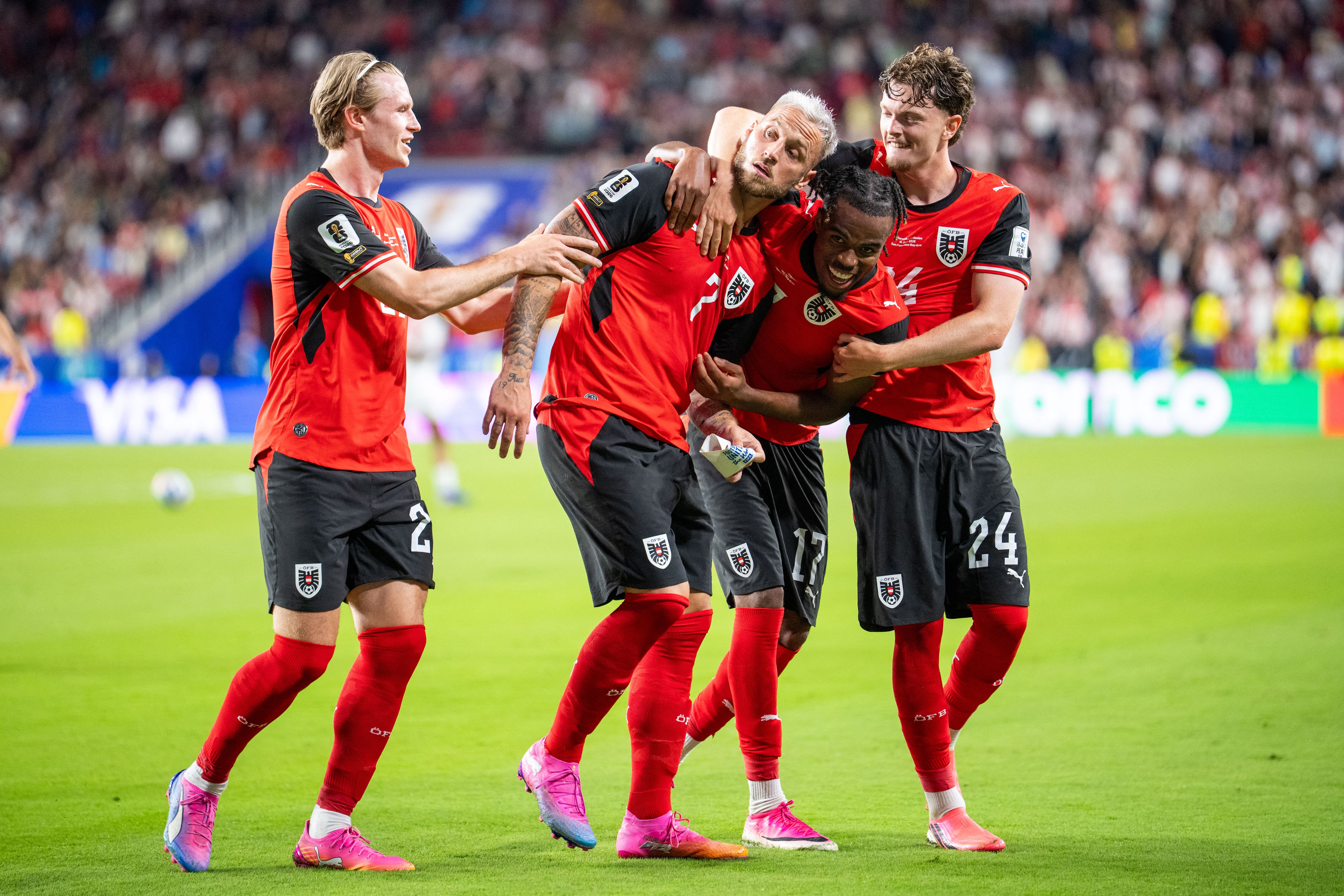 Austria venció por 3-1 a Jordania en su debut en el mundial 2026. (Foto: AFP)