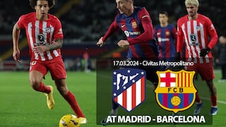 ¿Qué canal transmitió Atlético Madrid vs. Barcelona por TV y streaming?