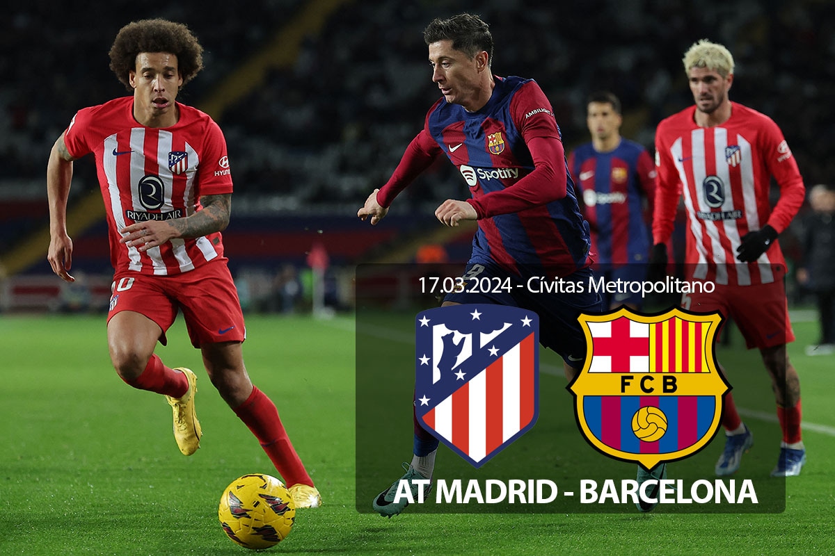 Atlético de Madrid recibe al FC Barcelona este domingo 17 de marzo desde el Cívitas Metropolitano. Conoce los canales TV y señal streaming para ver el partidazo por la jornada 29 de LaLiga EA Sports. (Foto: Depor/Composición)