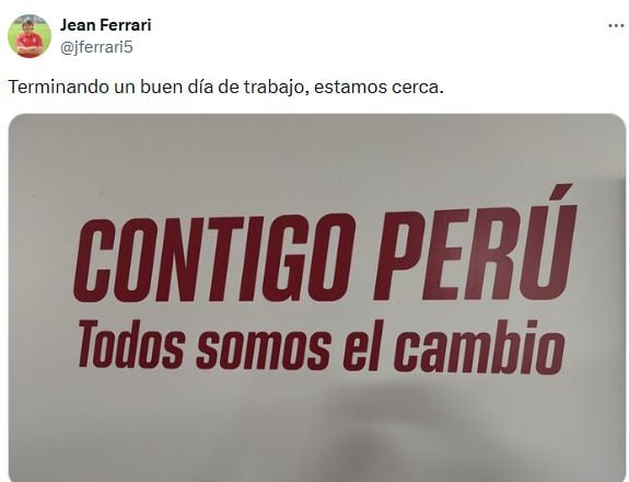 El mensaje de fin de año de Jean Ferrrari.