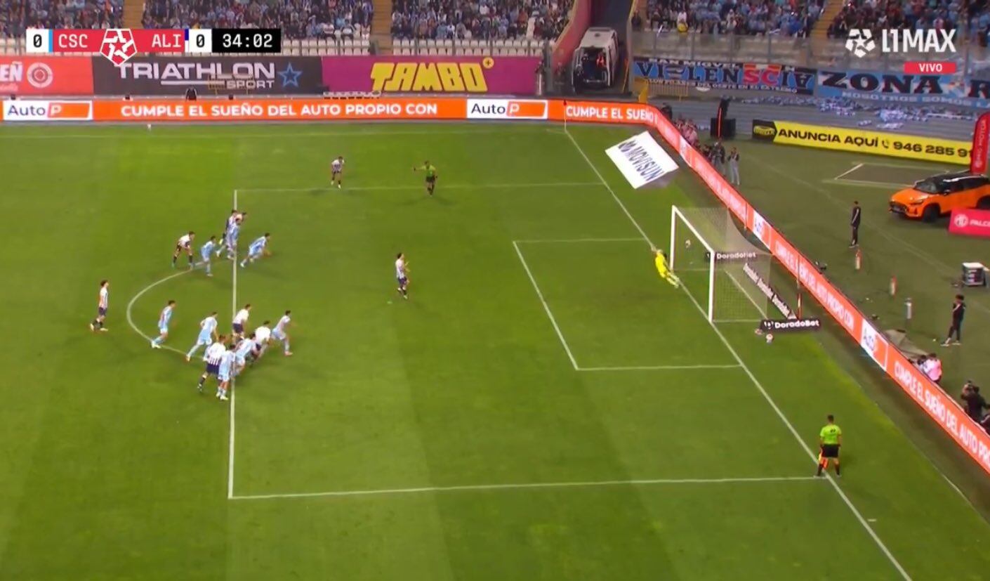 Tapadón de Diego Enríquez en penal de 'Bigote'. (Captura: L1 MAX)