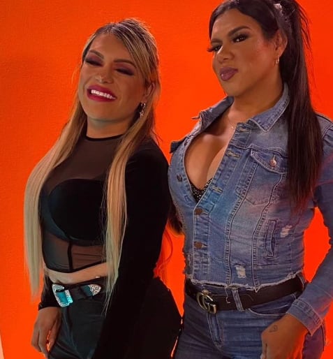 Junto a Wendy Guevara (Foto: Kimberly La Más Preciosa / Instagram)