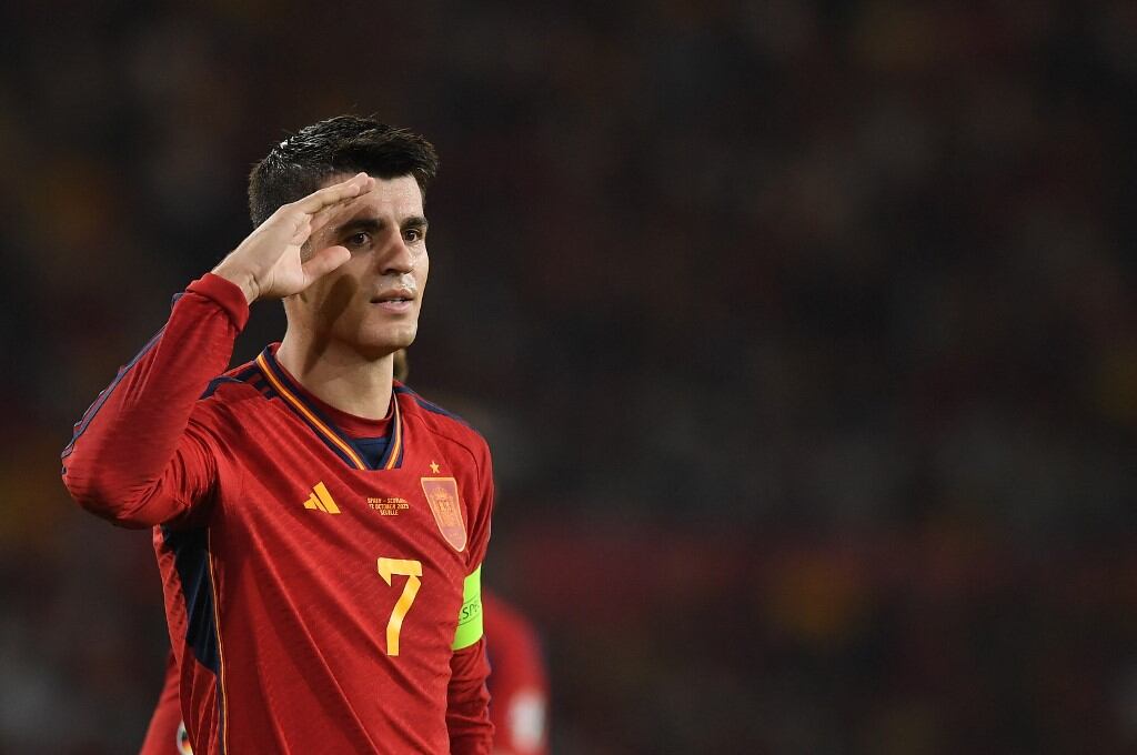 Álvaro Morata es capitán de la Selección de España. (Foto: AFP)
