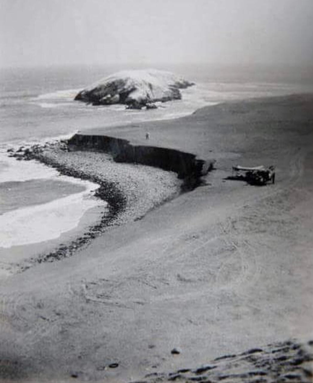 La primera choza que construto el tatarabuelo de Joaquín del Castillo en Punta Hermosa. (Foto: Difusión)
