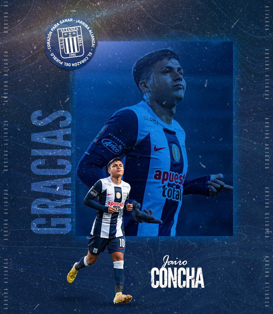 Alianza Lima hizo oficial salida de Jairo Concha.