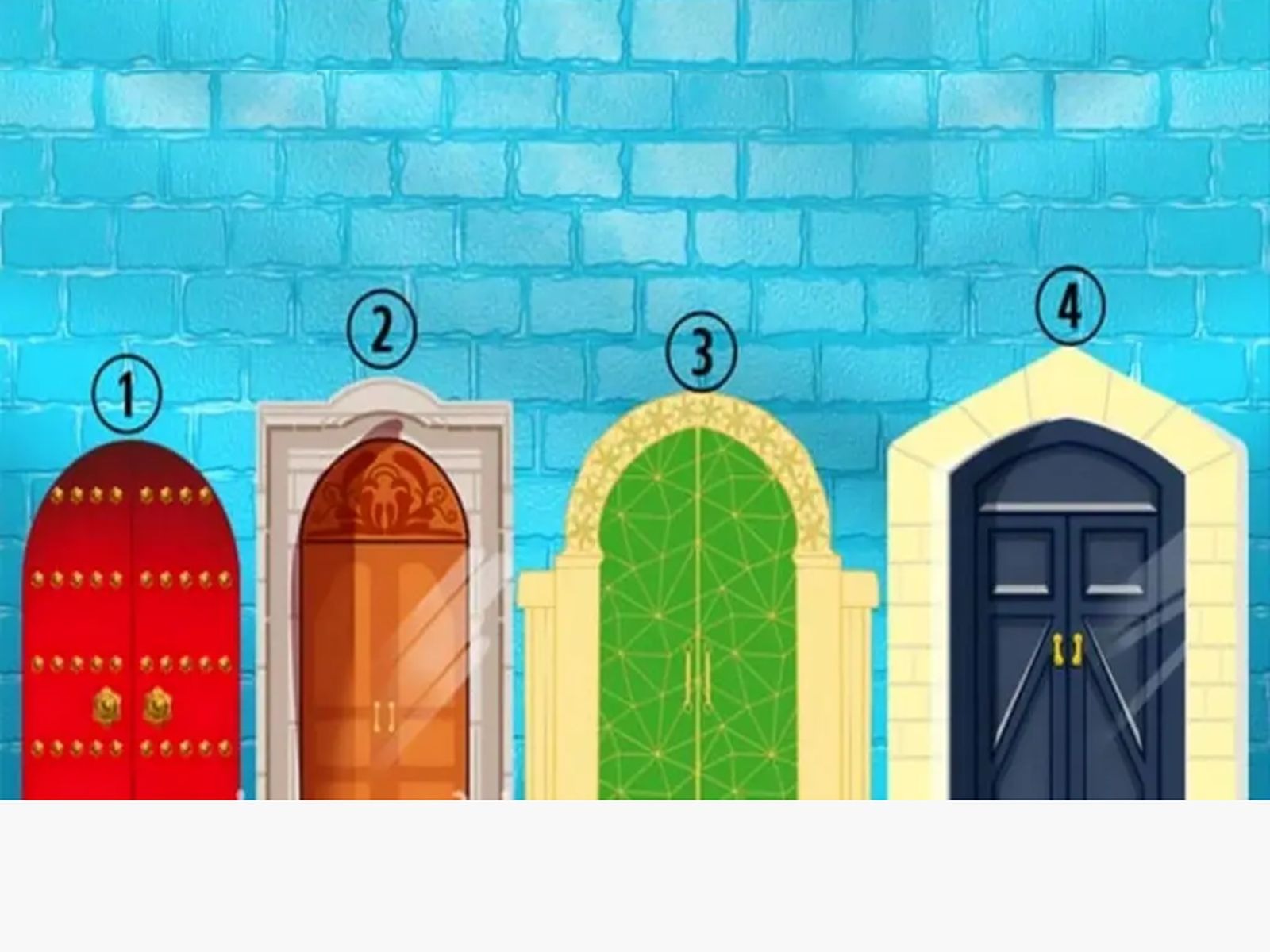 TEST VISUAL | En esta imagen hay muchas puertas. Tienes que seleccionar una. (Foto: namastest.net)