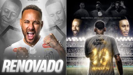 ¡Es oficial, se queda! Neymar Jr renovó con el Santos FC por todo el 2025