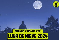Luna de Nieve: a qué hora y desde dónde se pudo ver el evento astronómico