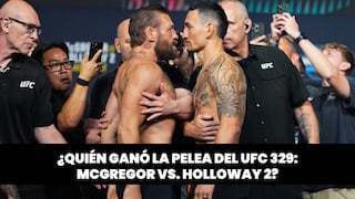 ¿Quién ganó la pelea Conor McGregor vs. Max Holloway 2 por UFC 329? Resultado, nocaut y decisión de la pelea estelar