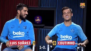 El test de sabiduría de Luis Suárez y Coutinho sobre el Liverpool [VIDEO]