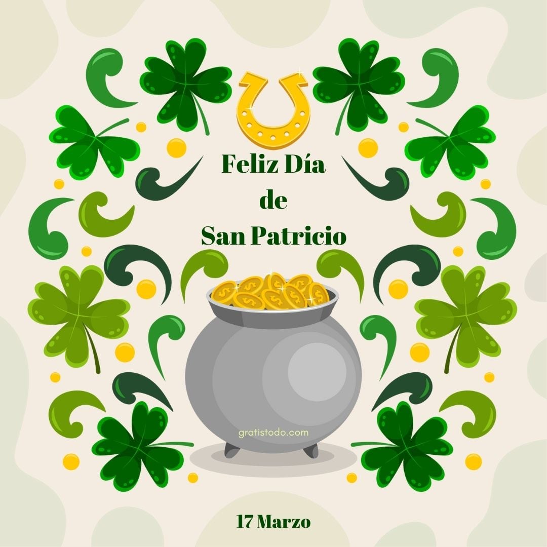 Imágenes para compartir por el día de San Patricio 2024 vía redes sociales. (Foto: internet/Freepik/Twitter).