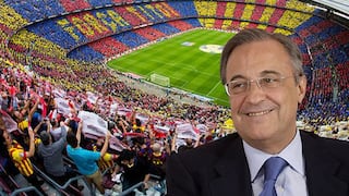 Barcelona: hinchas le dedicaron una pancarta a Florentino Perez en el Camp Nou
