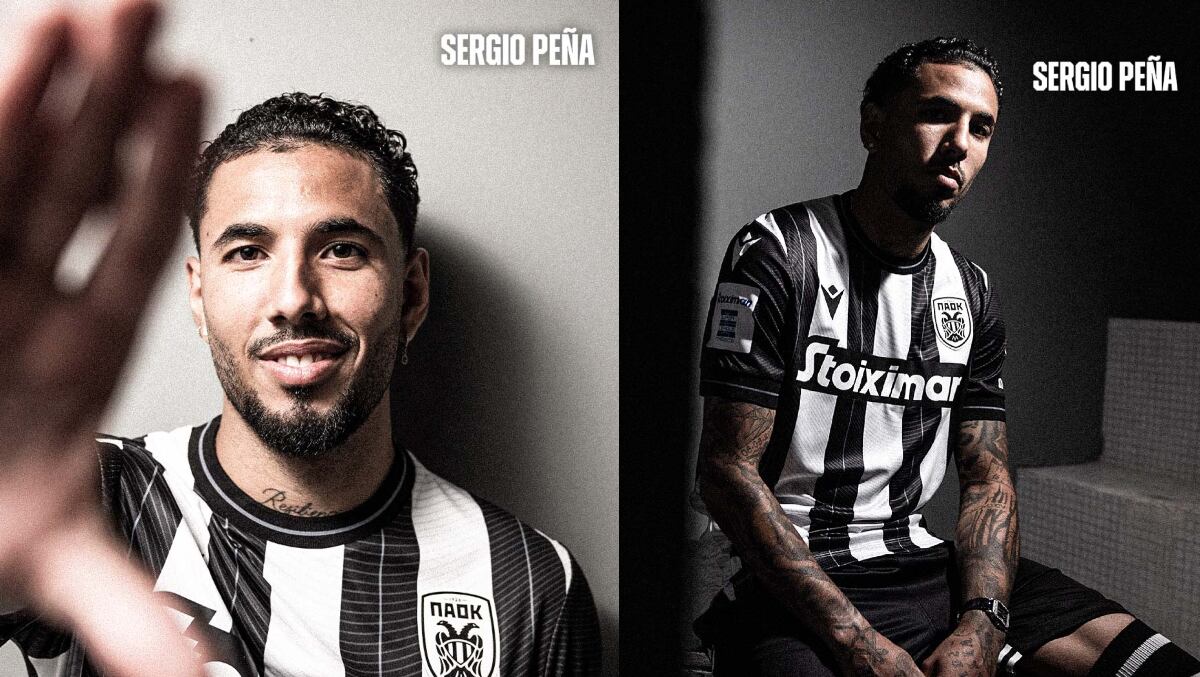 Peña fue presentado por todo lo alto en el equipo griego. (Foto: PAOK)