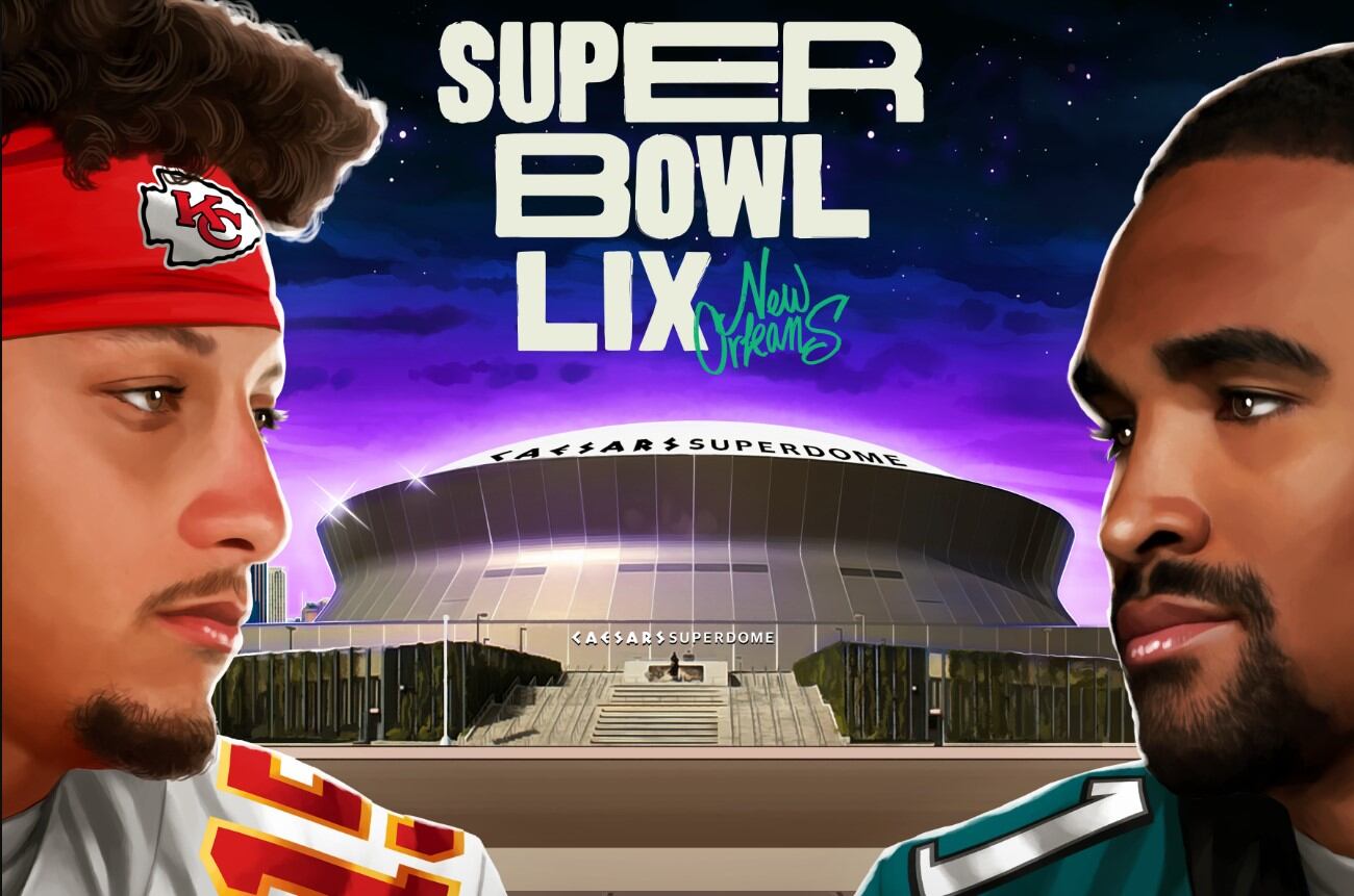 Kansas City Chiefs de Patrick Mahomes y Philadelphia Eagles de Saquon Barkley se enfrentarán este domingo 9 de febrero por el Super Bowl LIX desde el Caesars Superdome de Nueva Orleans, Luisiana.