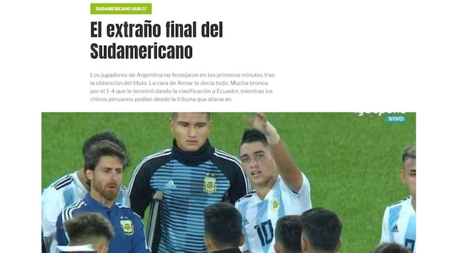Las reacciones de la prensa argentina tras la polémica derrota ante Ecuador: “Los peruanos desconfían” [FOTOS]