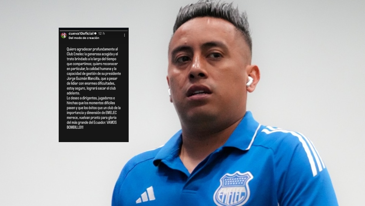 Christian Cueva se despidió de Emelec vía redes sociales. (Foto: Emelec)