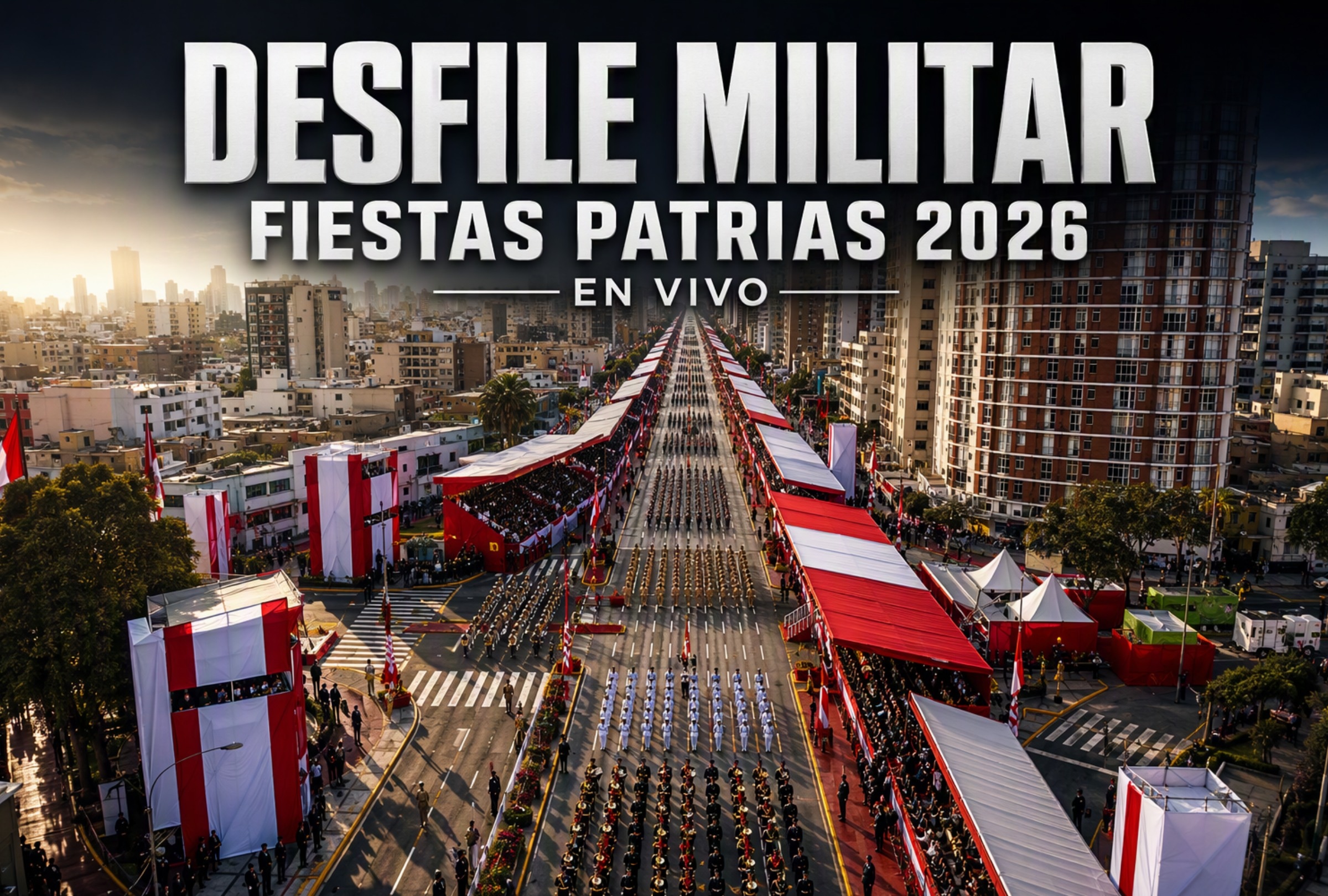Canales de TV que transmitirán EN VIVO y EN DIRECTO el Desfile Militar 2026 por Fiestas Patrias que se realizará HOY miércoles 29 de julio. Foto: Imagen creada por IA de Microsoft Copilot.