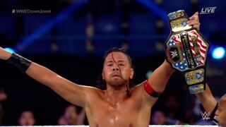 ¡Golpe bajo! Nakamura venció a Rusev y conservó título de Estados Unidos en Crown Jewel [VIDEO]