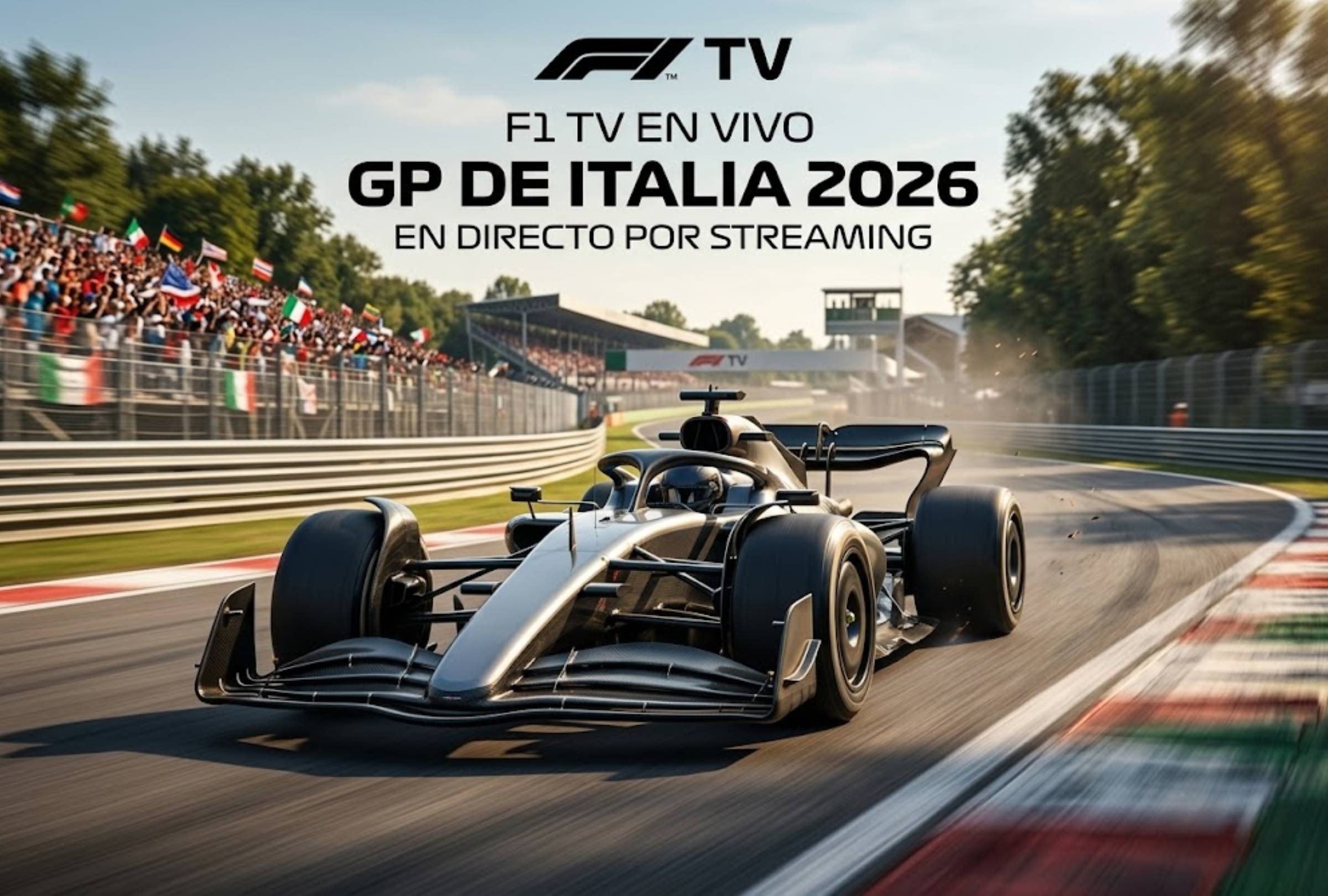 LOMBARDÍA, ITALIA. El Gran Premio de Italia 2026 se realizará este domingo 6 de septiembre en el Autódromo Nacional de Monza vía F1 TV. FOTO: Imagen creada por la IA de Gemini.