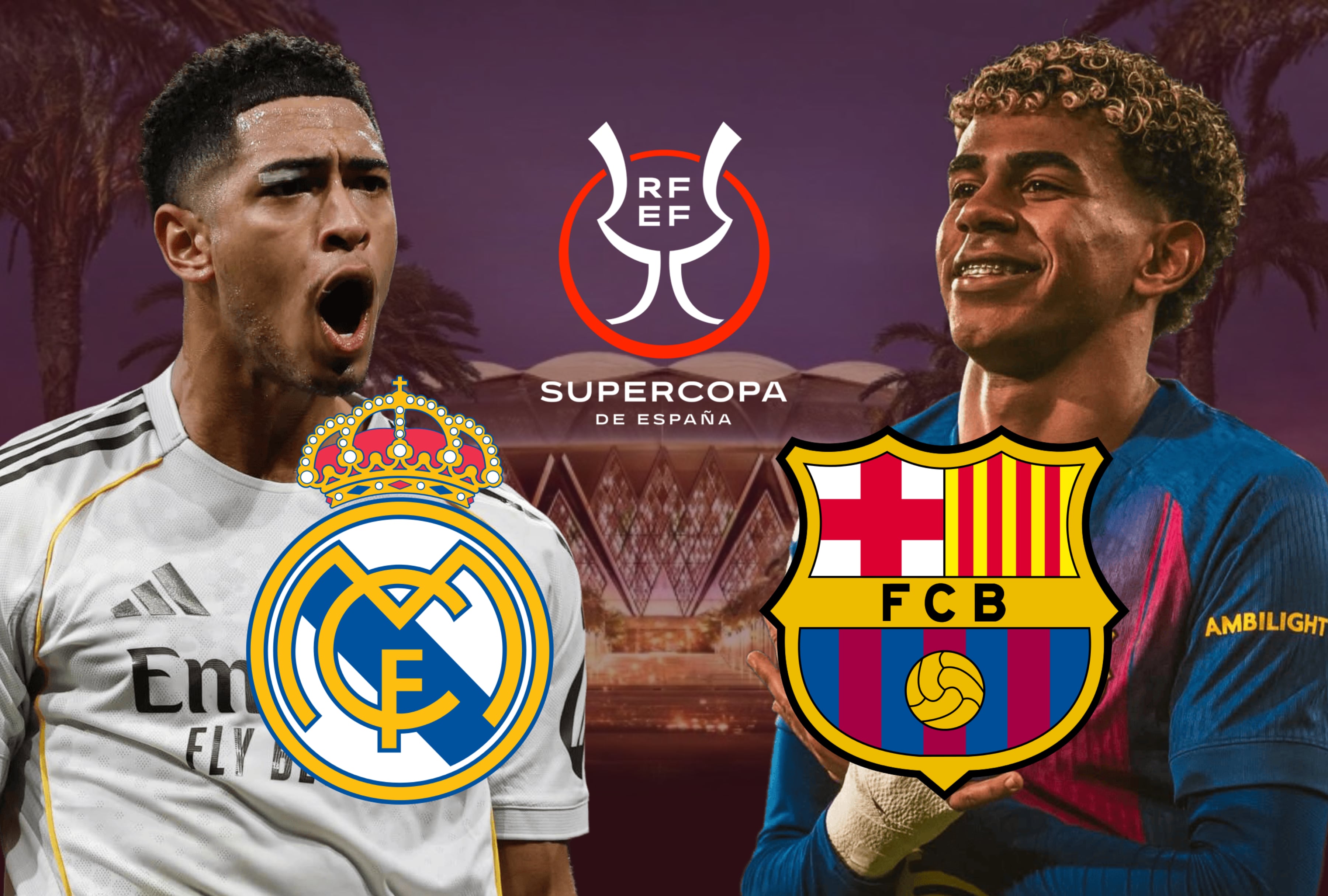 ¡Final electrizante! ???? Descubre quién ganó El Clásico Real Madrid vs. FC Barcelona hoy. Consulta el resultado en directo, los goles y el resumen de la Supercopa de España 2026. ¡Entérate de quién es el nuevo campeón aquí! | Crédito: kingsportcityarena.com / @judebellingham / @lamineyamal / Instagram / Composición Mag
