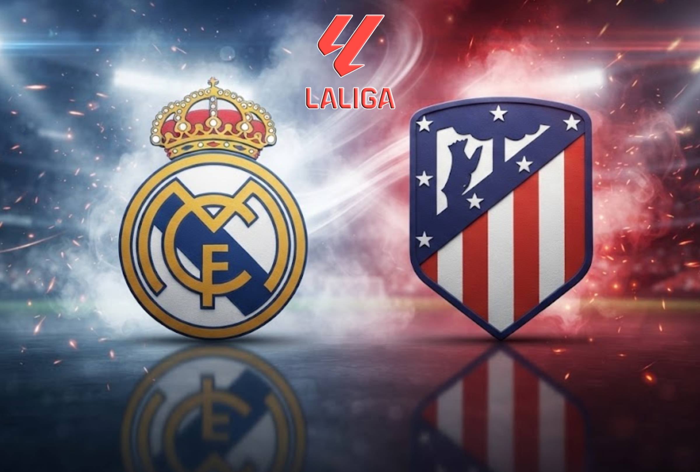 MADRID, COMUNIDAD DE MADRID (ESPAÑA), 20/09/2026.- Revisa la guía de canales que transmitirán EN DIRECTO el derbi Real Madrid vs. Atlético de Madrid que se realizará este domingo 20 de septiembre en el Estadio Riyadh Air Metropolitano por LaLiga. FOTO: Imagen creada con la IA de Gemini para MAG de El Comercio.