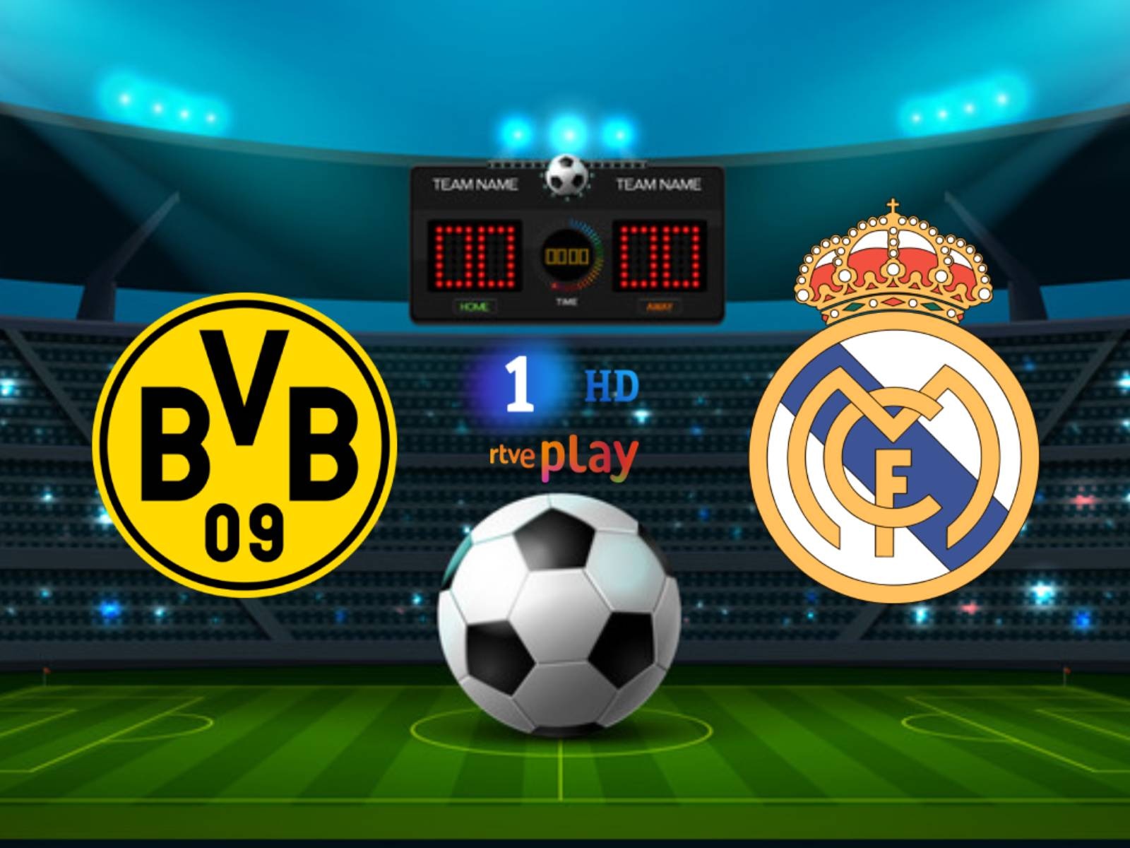 La cobertura oficial del partido entre Real Madrid y Borussia Dortmund por la final de la Champions League estuvo a cargo de TVE La 1, RTVE Play y TNE. (Foto: TVE)