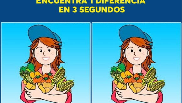Hay una diferencia en la imagen de la niña cargando comestibles. ¿Puedes detectarla en 3 segundos. (Foto: Difference Challenges)