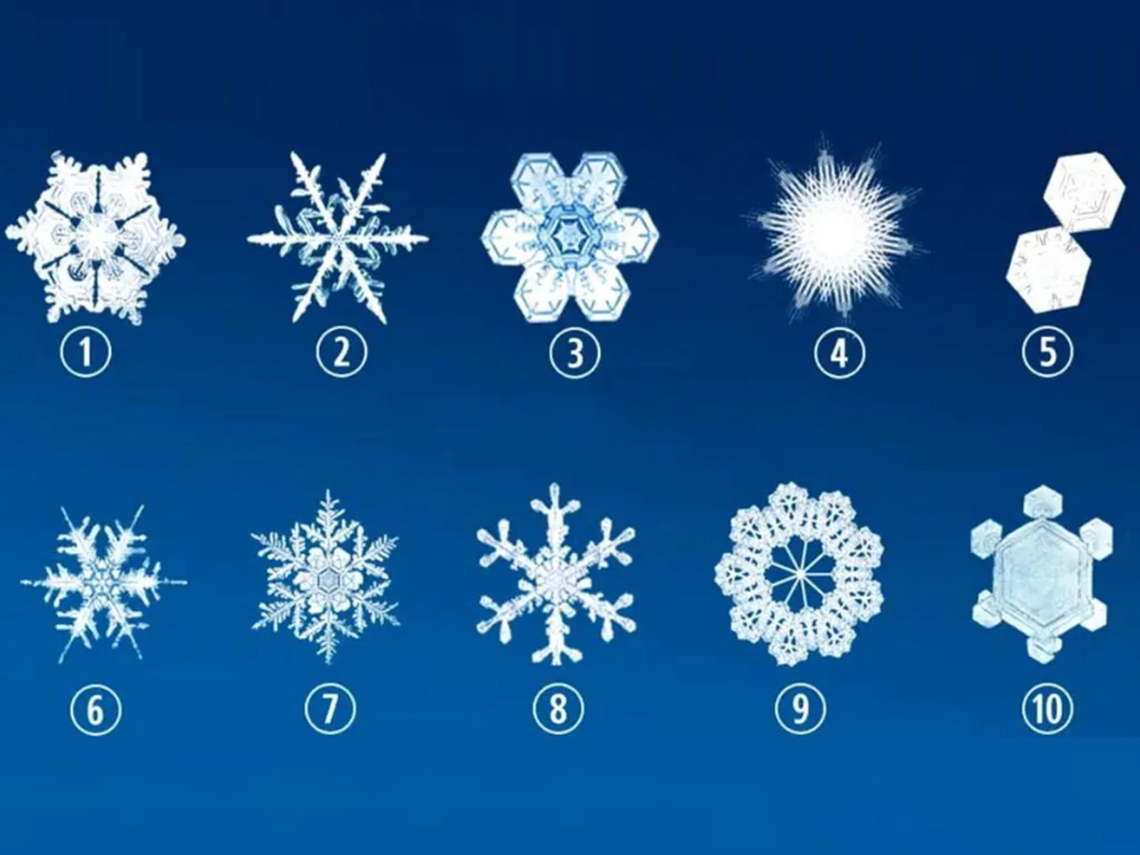 TEST VISUAL | En esta imagen hay varios copos de nieve. Tienes que elegir uno. (Foto: namastest.net)