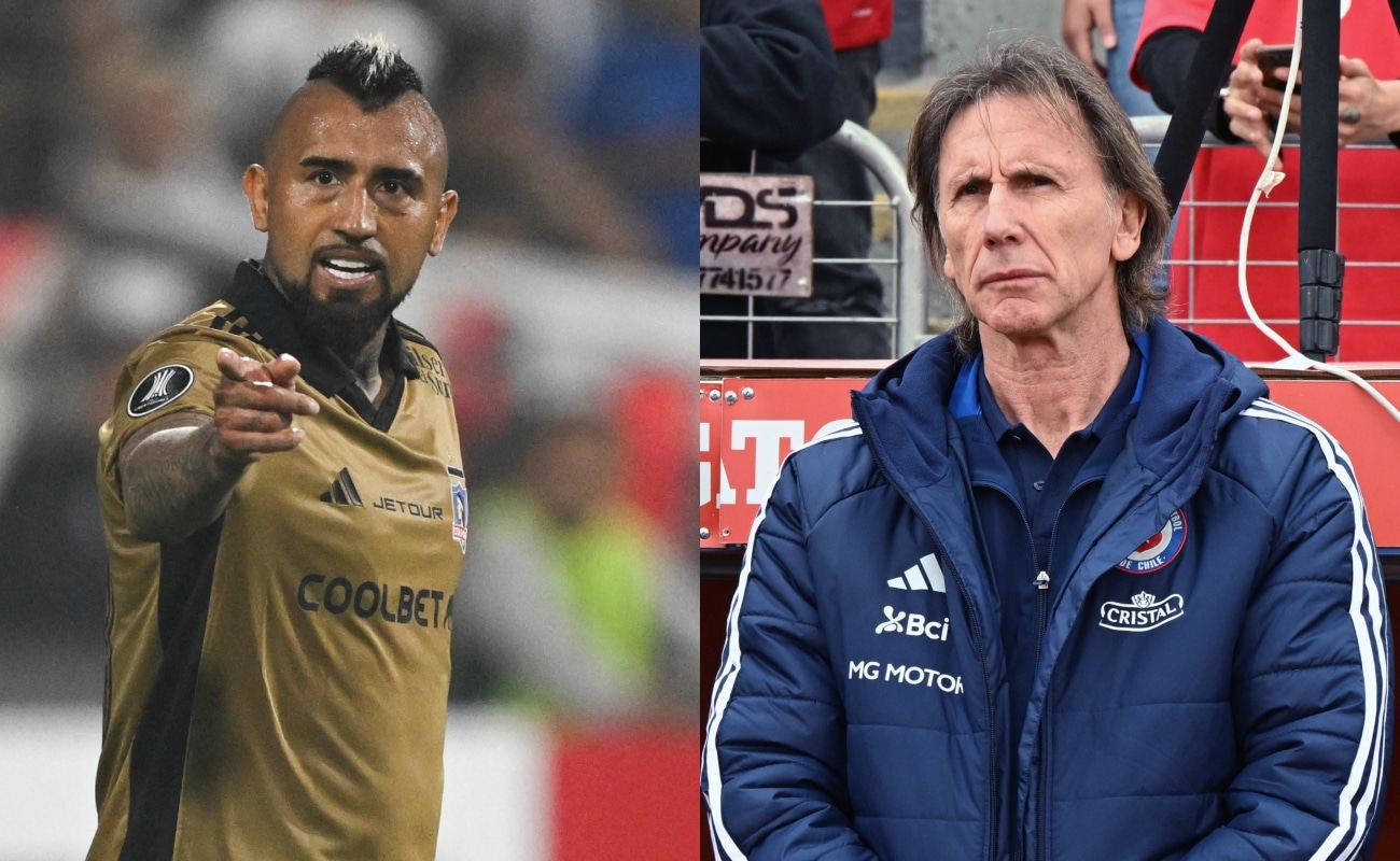 Arturo Vidal volvió a criticar a Ricardo Gareca. (Fotos: AFP / Composición)