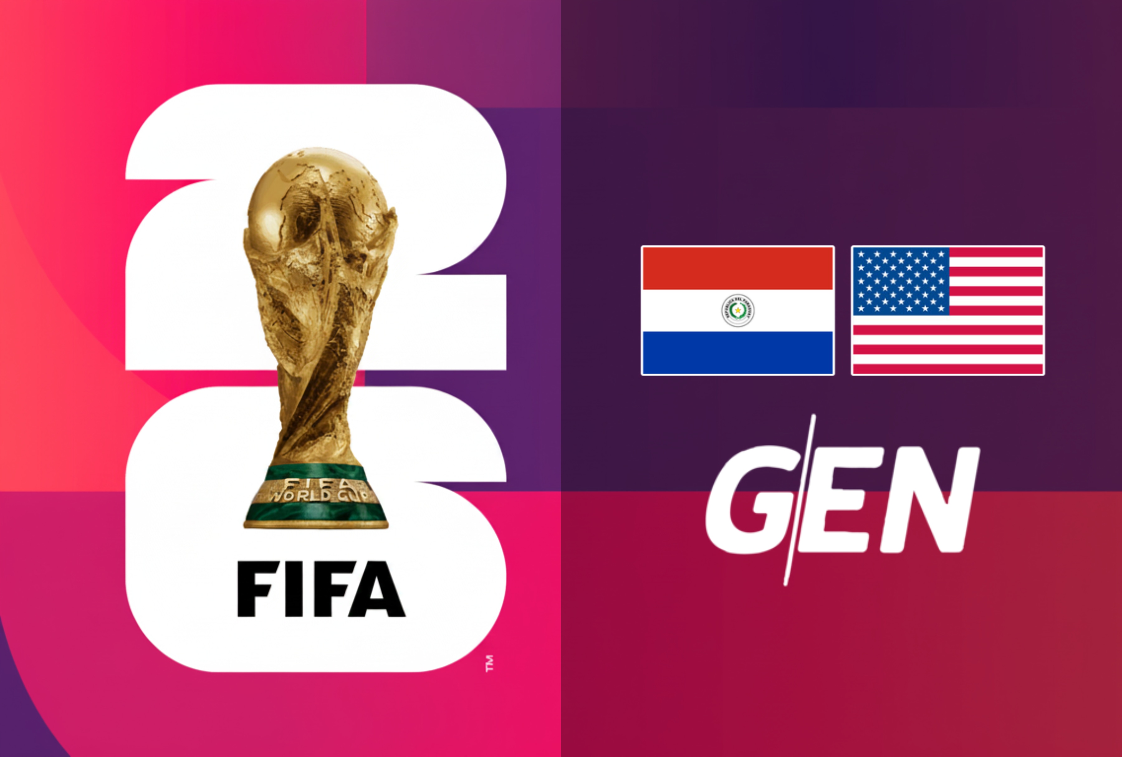 Siga la señal de GEN en vivo por internet para ver el partido de Paraguay vs. Estados Unidos en el Mundial de Fútbol 2026. Le mostramos dónde sintonizar el encuentro por televisión abierta y a través de Canal 12 online de forma segura hoy. | Crédito: fifa.com / Composición Depor