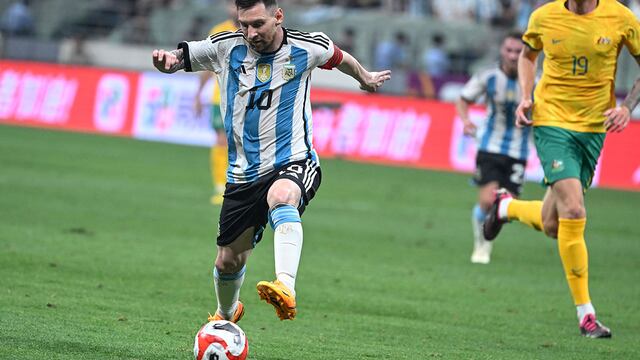 Con gol de Messi, Argentina vence 2-0 a Australia en Beijing por fecha FIFA