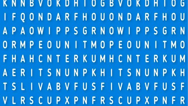 Cuentas con 9 segundos para encontrar la palabra ‘mono’ en esta sopa de letras