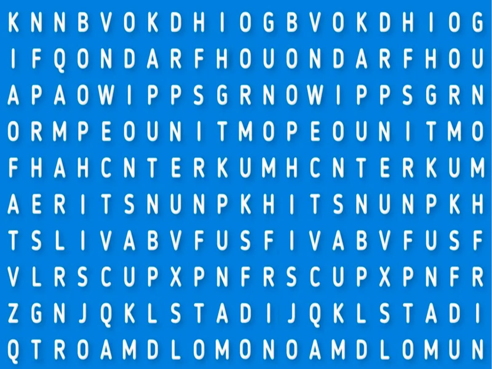 Tienes que poner a trabajar tu capacidad visual y encontrar en un máximo de 9 segundos la ubicación de la palabra mono en la sopa de letras. | Foto: enséñame de ciencia