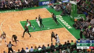 Soprendió a los Pacers: Kyrie Irving robó el balón y generó una gran anotación para los Celtics [VIDEO]
