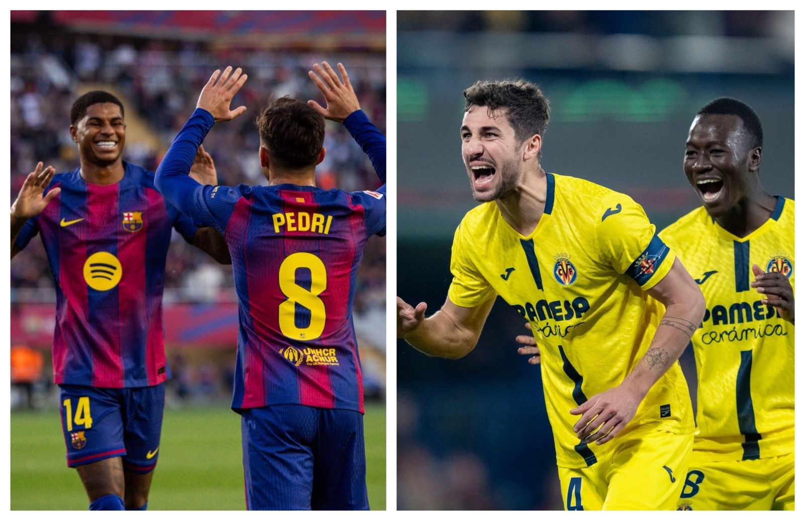 Barcelona vs. Villarreal juegan por LaLiga. (Foto: Barcelona / Villarreal)