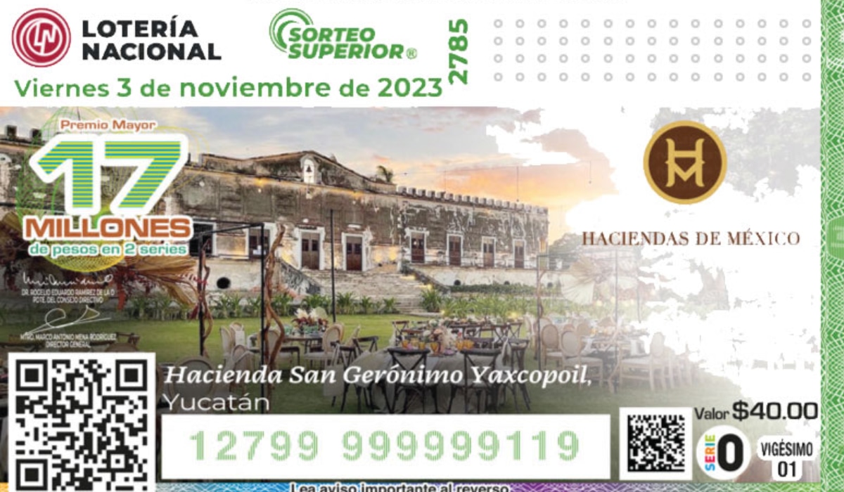 Mira los resultados del Sorteo Superior 2785 de la Lotería Nacional de México del 3 de noviembre (Foto: Lotenal)