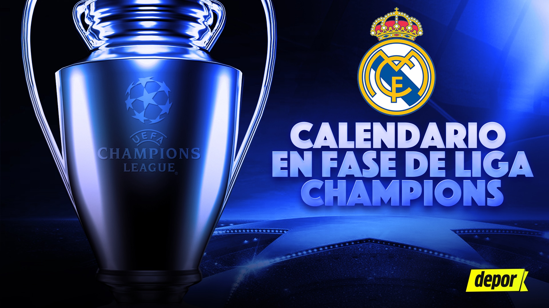 Real Madrid buscará ganar su décima sexta Champions League. (Diseño: Christian Marlow / Depor)