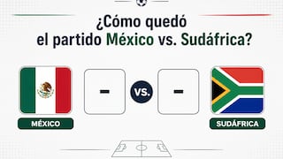 ¿Cómo quedó el partido México vs. Sudáfrica por el Mundial de Fútbol 2026? Resultado final