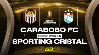 Sporting Cristal vs. Carabobo FC: canales de TV, fecha y a qué hora juegan por la Copa Libertadores