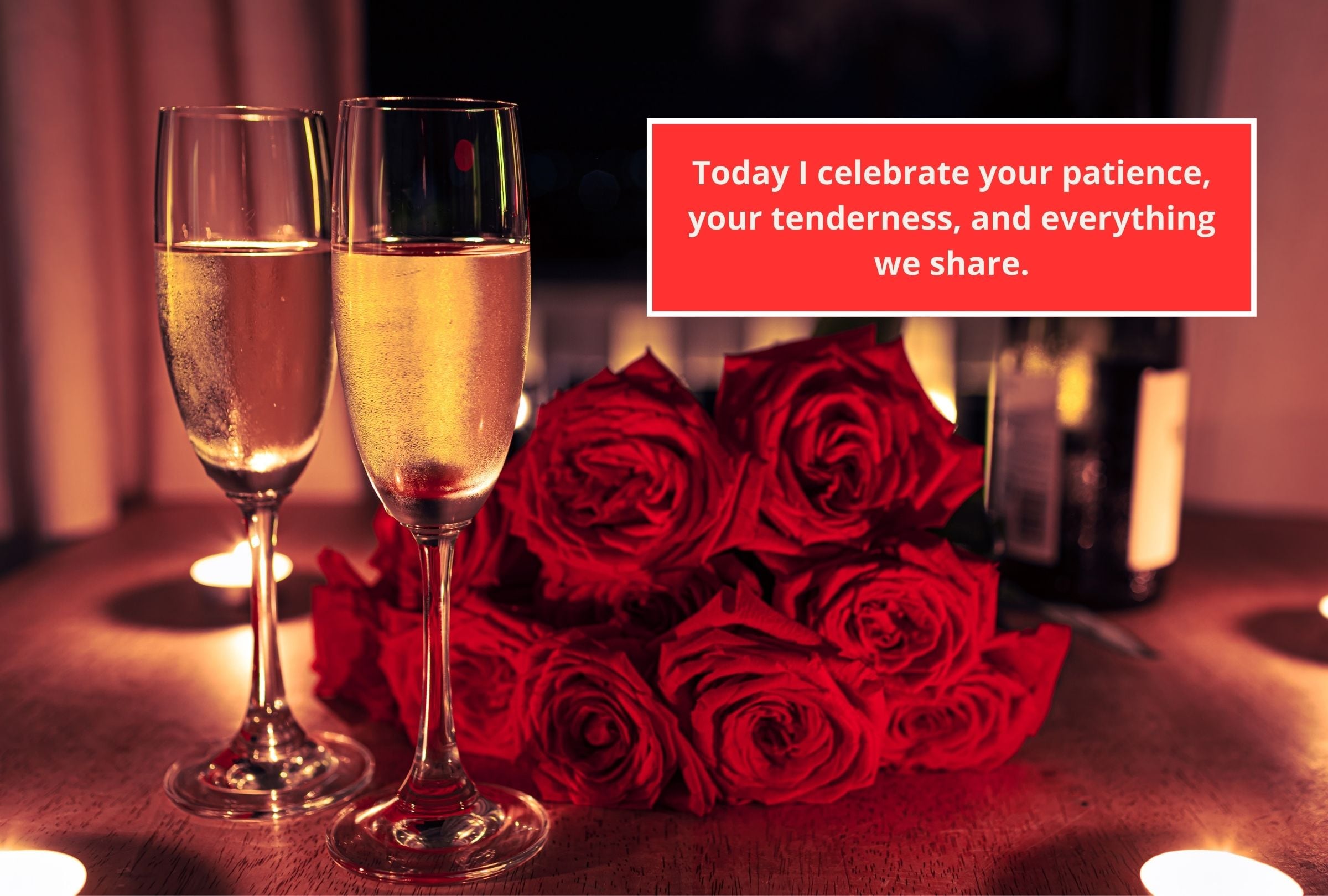 “Today I celebrate your patience, your tenderness, and everything we share”. (Photo: Depor Composition)