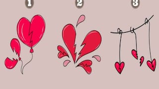 Al elegir uno de los corazones conocerás cómo eres realmente en el amor
