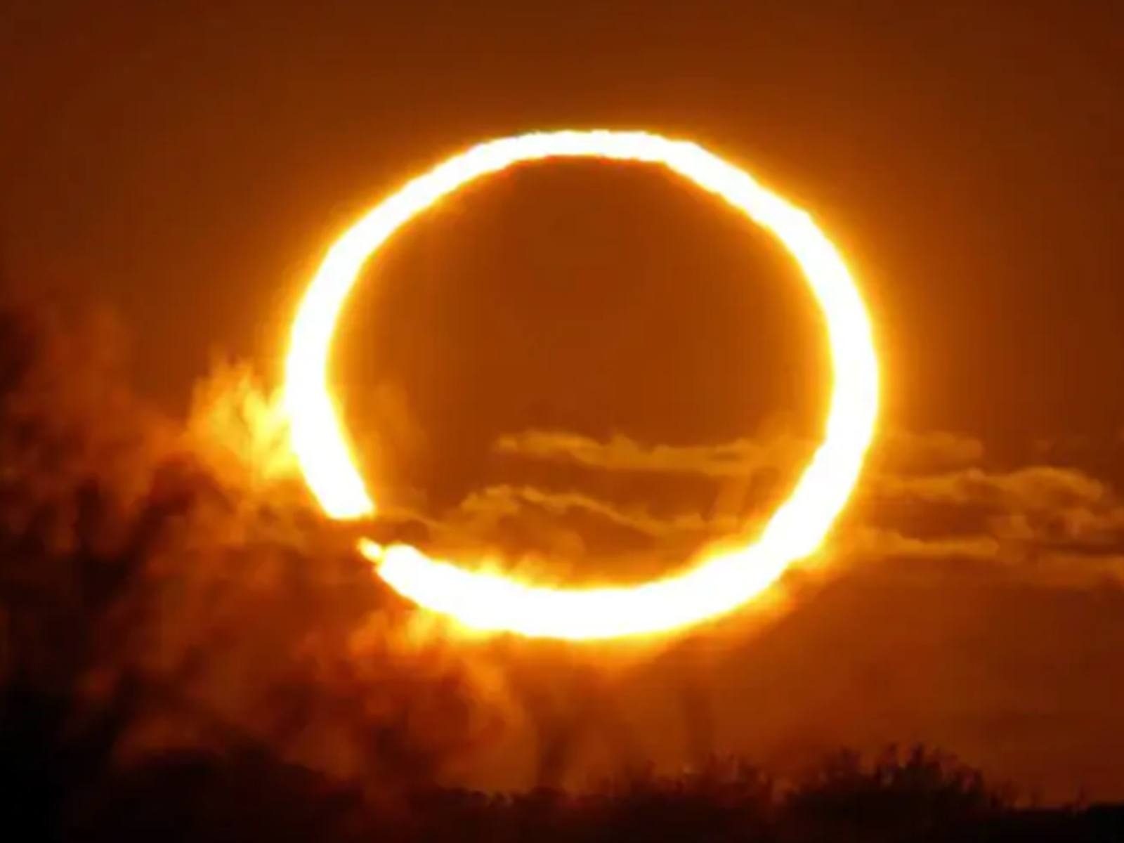 El fenómeno conocido como eclipse solar anular se podrá ver en distintas ciudades de los Estados Unidos (Foto: EFE)